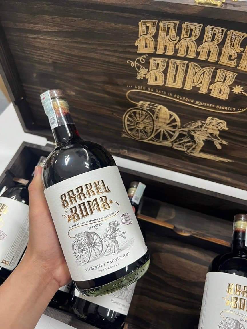 Vang Mỹ BARREL BOMB Cabernet Sauvignon 15% 