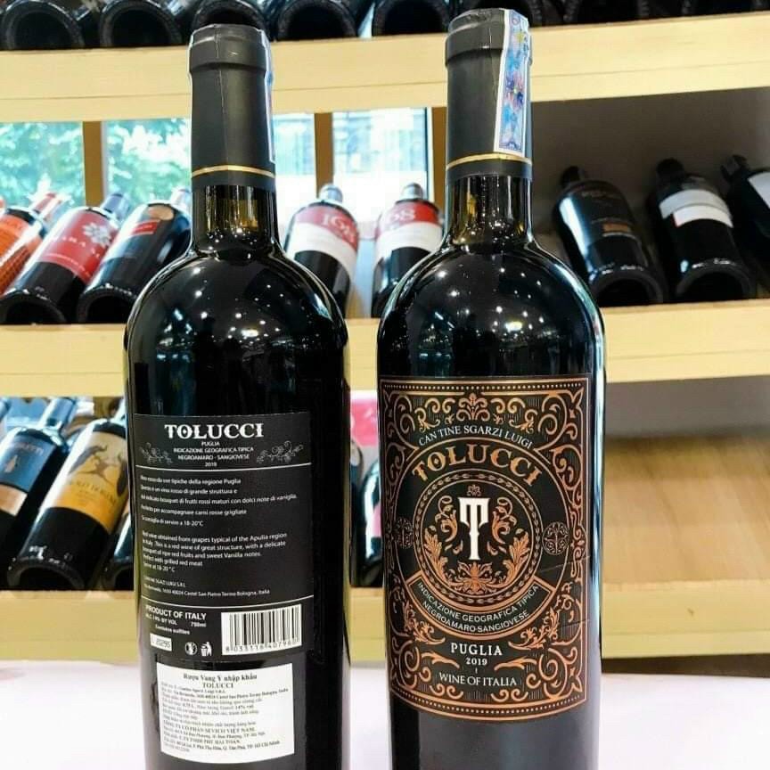 Rượu Vang Ý Tolucci Rosso 14%