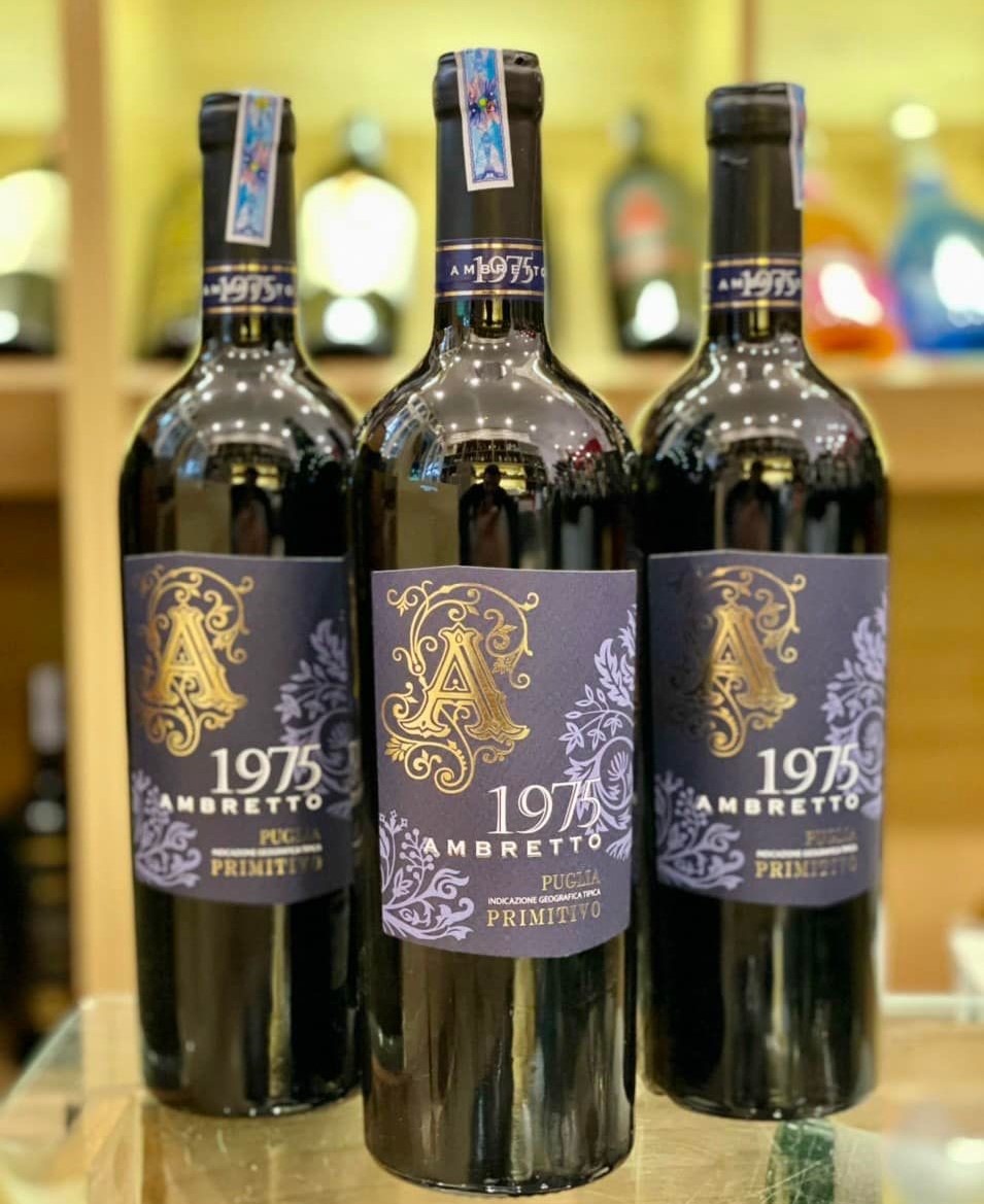 Rượu vang Ý 1975 Ambretto Primitivo 